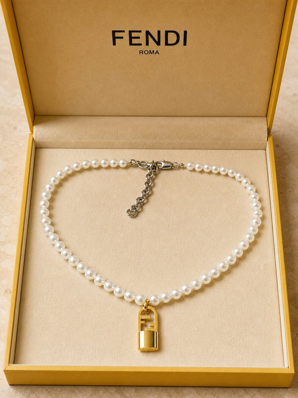 Fendi Modern Designer Necklace Style 3 | New with Box